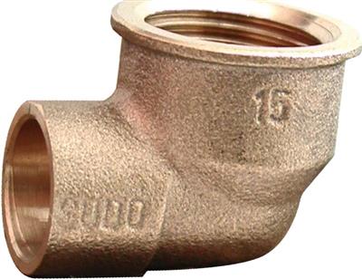 Endfeed 15mm x 1/2" Elbows Female Iron
