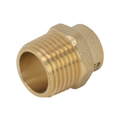 Endfeed 15mm x 1/2" Straight Connector Iron
