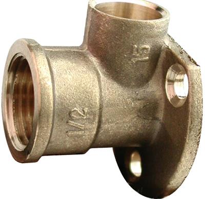Endfeed 15mm x 1/2" Wall Plate Elbow