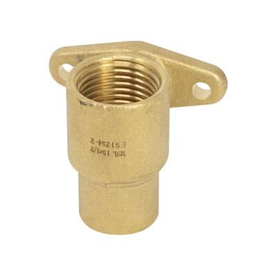 Endfeed 15mm x 1/2" Straight Wall Plate