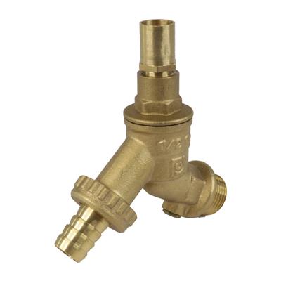1/2" Lockshield Hose Union Bibcock & Double Check Valve